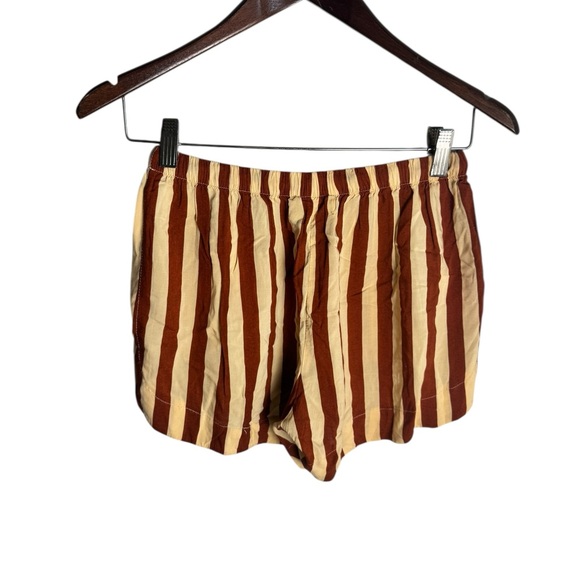 Natalie Martin Jasper shorts Thick Stripe cocoa Butter S NWOT - Picture 3 of 5